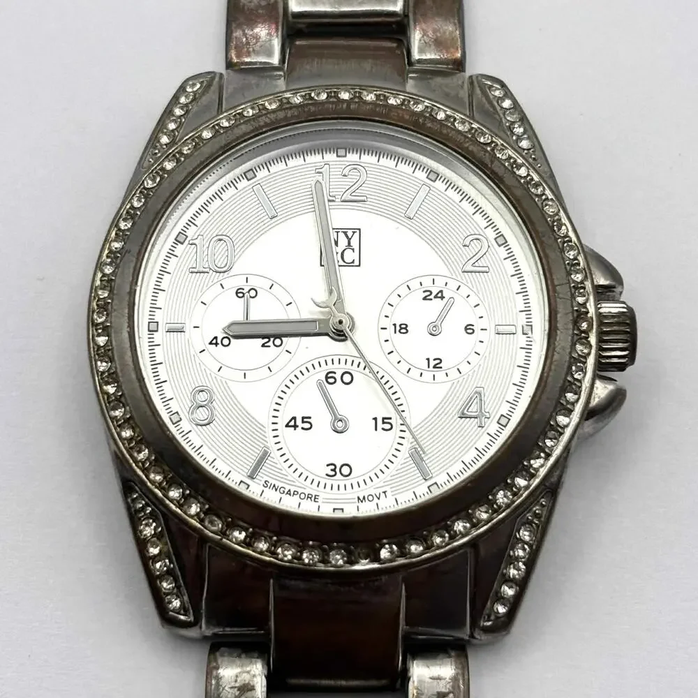 Silver NY&C Men's Watch